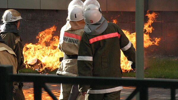 Архивное фото пожарных - Sputnik Казахстан