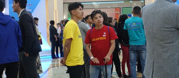 Волонтеры на Казахстанско-российском форуме молодежи в Костанае Волонтеры на Казахстанско-российском форуме молодежи в Костанае - Sputnik Казахстан