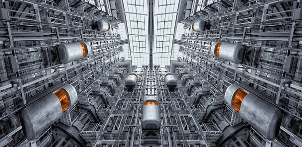 Художественное изображение футуристических лифтов - Sputnik Казахстан