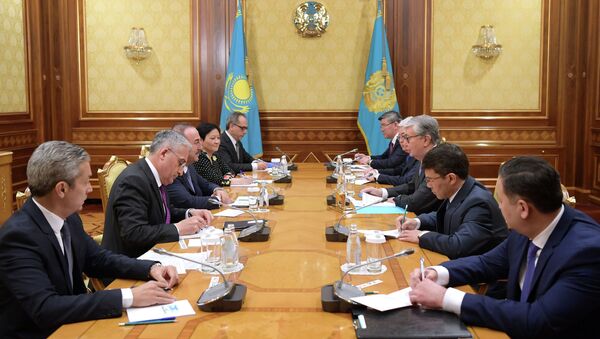 Президент Казахстана Касым-Жомарт Токаев принял министра иностранных дел Турецкой Республики Мевлюта Чавушоглу - Sputnik Казахстан