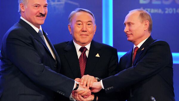 Участие в церемонии подписания Договора о Евразийском экономическом союзе, 29 мая 2014 год - Sputnik Казахстан