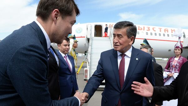 Президент Кыргызстана Сооронбай Жээнбеков прибыл в Нур-Султан - Sputnik Казахстан