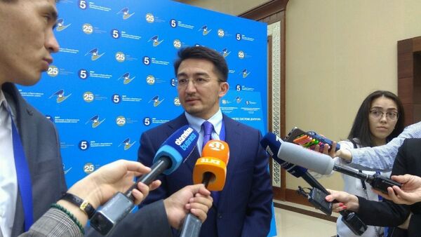 Вице-министр национальной экономики Казахстана Жаслан Мадиев на полях ВЕЭС - Sputnik Казахстан