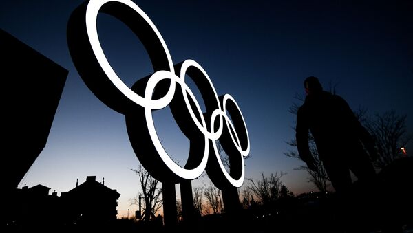 Олимпийские кольца, архивное фото - Sputnik Казахстан