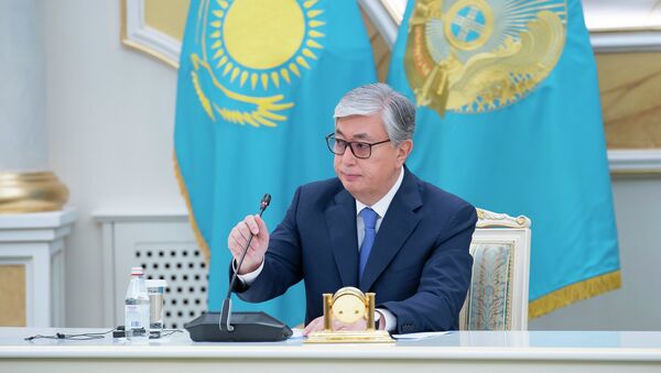 Касым-Жомарт Токаев сделал заявление перед журналистами после оглашения предварительных итогов выборов президента Казахстана. Пресс-конференцият в Акорде - Sputnik Казахстан