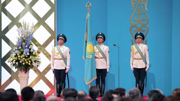 Торжественная церемония официального вступления Касым-Жомарта Токаева в должность Президента Республики Казахстан, парадный расчет - Sputnik Казахстан