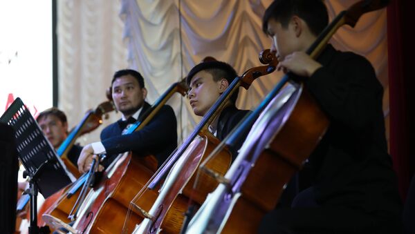 Музыканты во время праздничного концерта, посвященного Дню России - Sputnik Казахстан