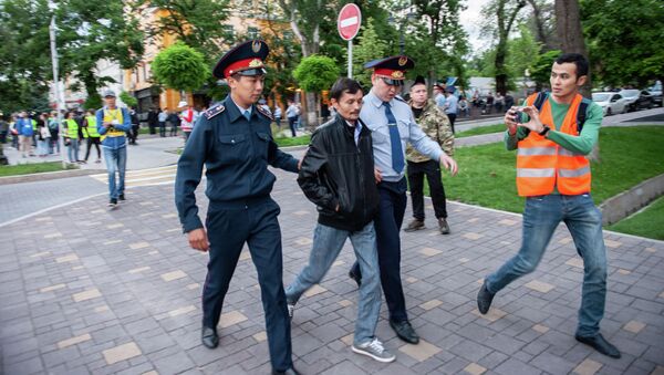 Несанкционированный митинг в Алматы на площади Астана, архивное фото - Sputnik Казахстан