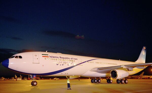 Президент Ирана Хасан Рухани прибыл на Airbus А 340-300 - Sputnik Казахстан