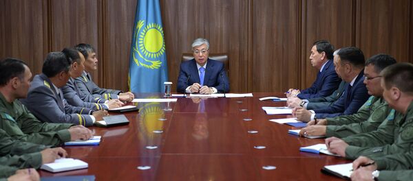 Касым-Жомарт Токаев встретился с руководящим составом Службы государственной охраны Касым-Жомарт Токаев встретился с руководящим составом Службы государственной охраны - Sputnik Казахстан