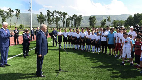 Нурсултан Назарбаев принял участие в церемонии открытия спортивного комплекса Үшқоңыр - Sputnik Казахстан