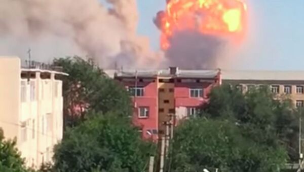 Мощный взрыв произошел в Арыси - Sputnik Казахстан