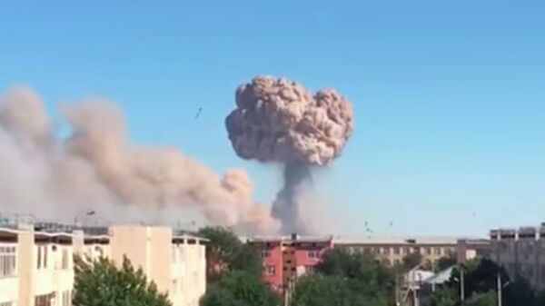  Мощный взрыв произошел в Арыси - Sputnik Казахстан