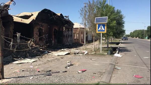  Разрушенные взрывами улицы Арыси - Sputnik Казахстан