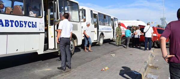 Эвакуация населения из города Арысь в Шымкент - Sputnik Казахстан