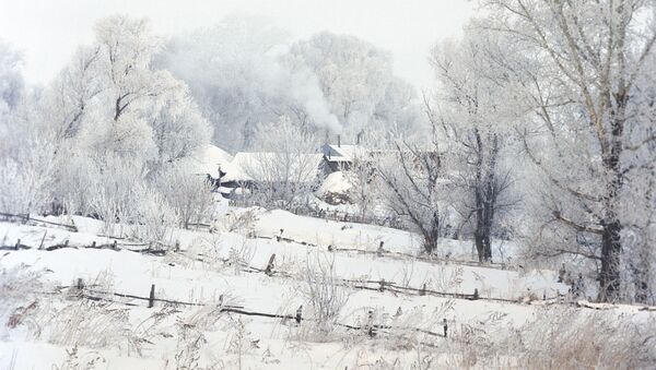 Архивное фото частных домов в снегу - Sputnik Казахстан
