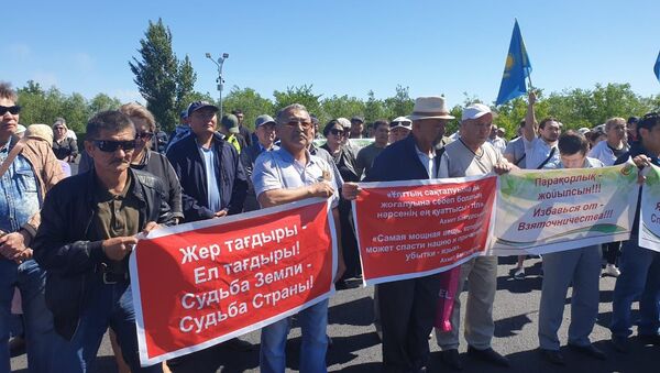 Санкционированный митинг в Нур-Султане - Sputnik Казахстан