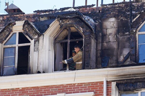 Ситуация после пожара в ЖК Британский квартал - Sputnik Казахстан