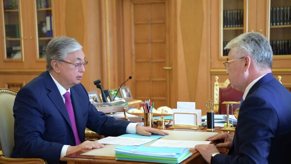 Президент Казахстана Касым-Жомарт Токаев принял министра иностранных дел Бейбута Атамкулова - Sputnik Казахстан