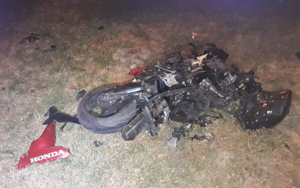 Мотоцикл разбился на ул. Абая - Sputnik Казахстан