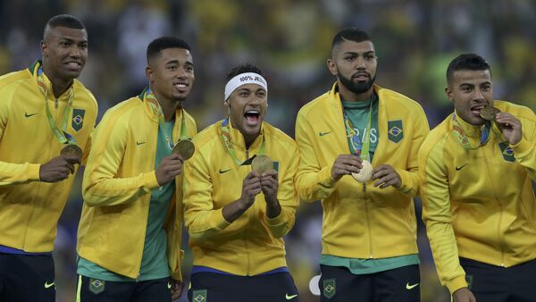 Бразильские футболисты выиграли Олимпиаду в Рио - Sputnik Казахстан