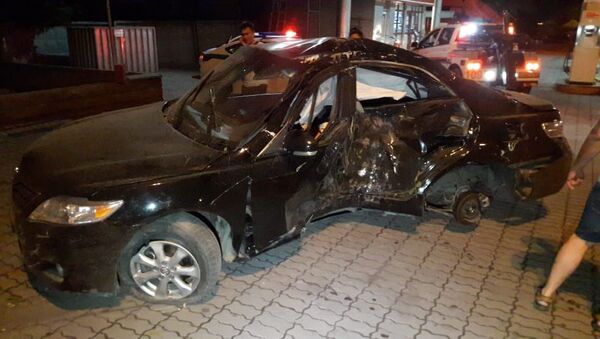 Водитель вдребезги разбил иномарку, взятую на прокат - Sputnik Казахстан