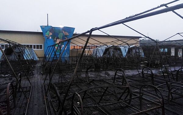 Пожар в палаточном городке в Хабаровском крае - Sputnik Казахстан