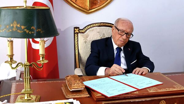 Президент Туниса Беджи Каида Ас-Себси, архивное фото - Sputnik Казахстан