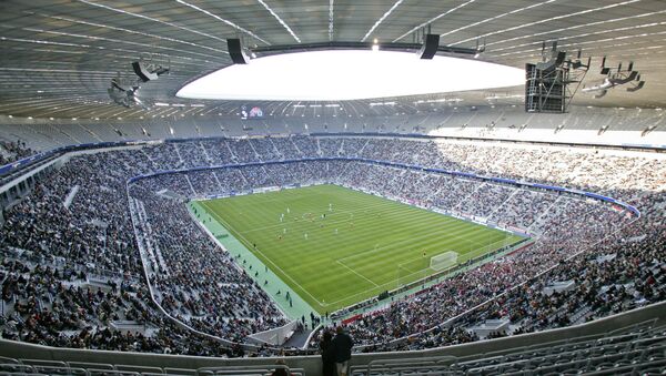 Общий вид нового футбольного стадиона Allianz Arena в Мюнхене - Sputnik Казахстан