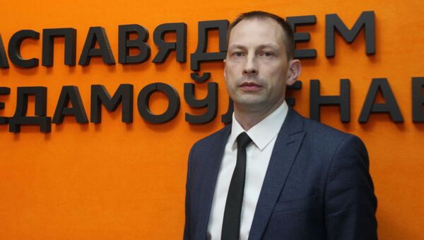 Заместитель начальника управления К МВД РБ Кирилл Вяткин - Sputnik Казахстан