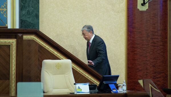 Президент Казахстана Касым-Жомарт Токаев на совместном заседании палат парламента - Sputnik Қазақстан