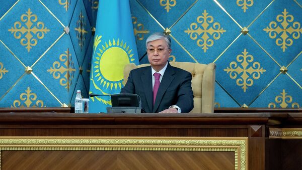 Президент Казахстана Касым-Жомарт Токаев на совместном заседании палат парламента - Sputnik Казахстан