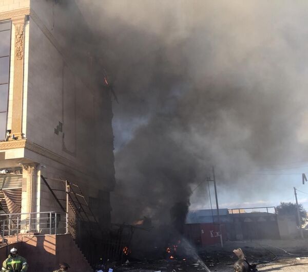 Газовая цистерна загорелась и взорвалась в Туркестане  - Sputnik Казахстан