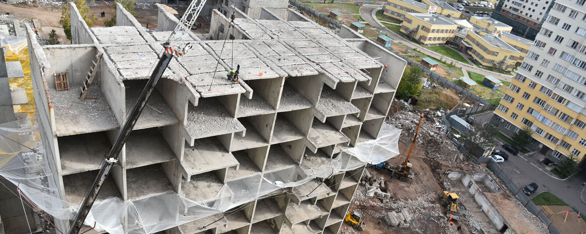 Стройплощадка - Sputnik Казахстан, 1920, 10.09.2025