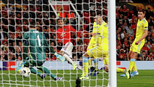  Мейсон Гринвуд из «Манчестер Юнайтед» забивает свой первый гол - Sputnik Казахстан