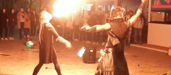 Как повелители огня удивляют астанчан Как повелители огня удивляют астанчан - Sputnik Казахстан