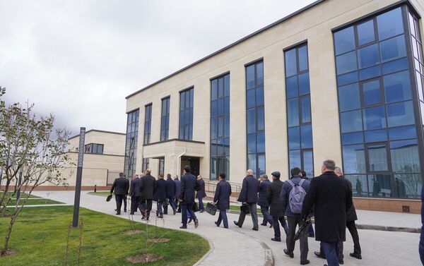 Гости спешили к торжественному открытию нового посольства Беларуси в казахстанской столице с утра - Sputnik Казахстан