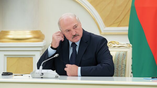 Президент Александр Лукашенко во время визита в Нур-Султан - Sputnik Казахстан