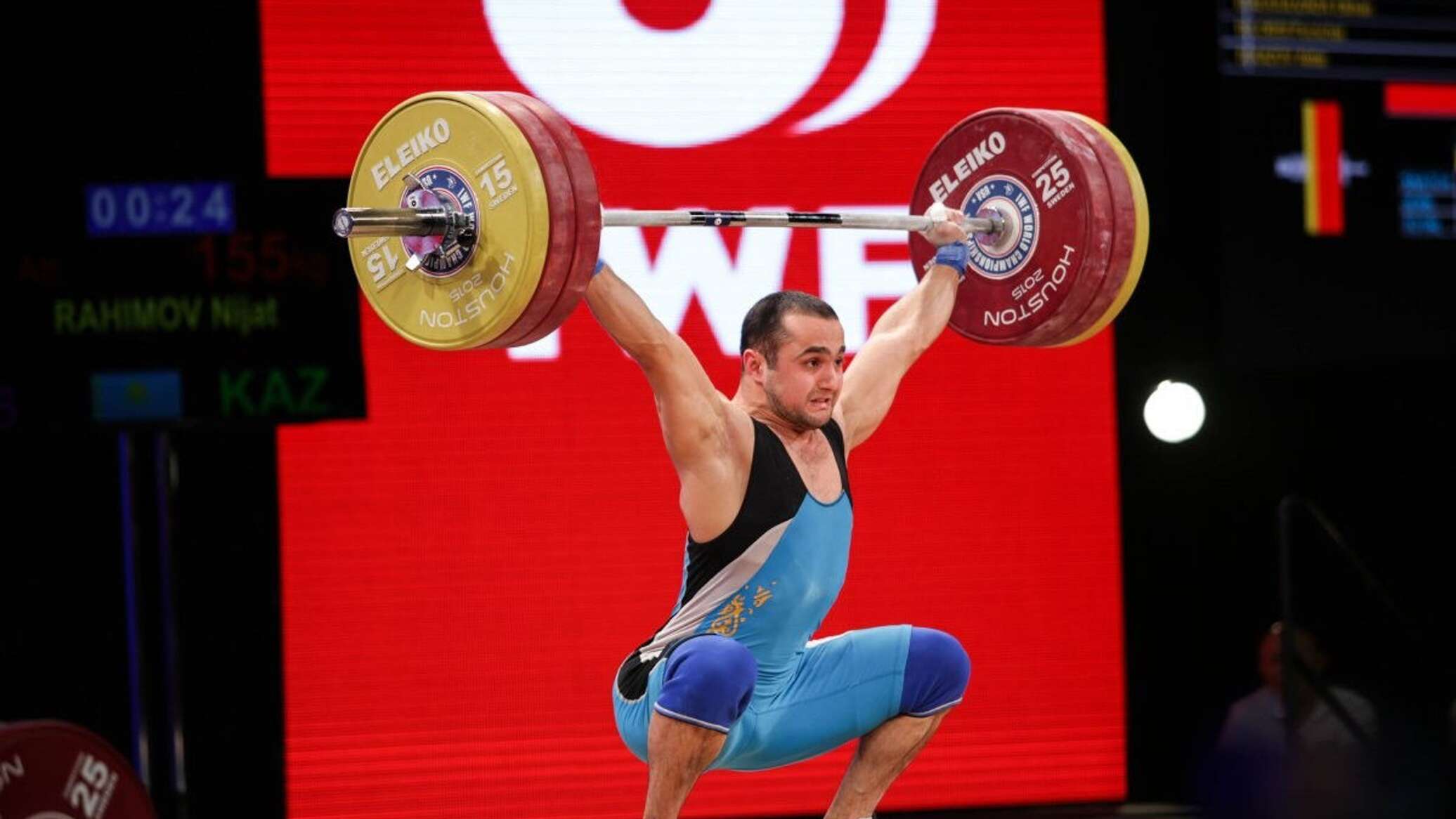 Казахстанский тяжелоатлет Нижат Рахимов лишен золотой медали Олимпиады ...