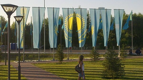 Флаг Казахстана. Архивное фото - Sputnik Казахстан