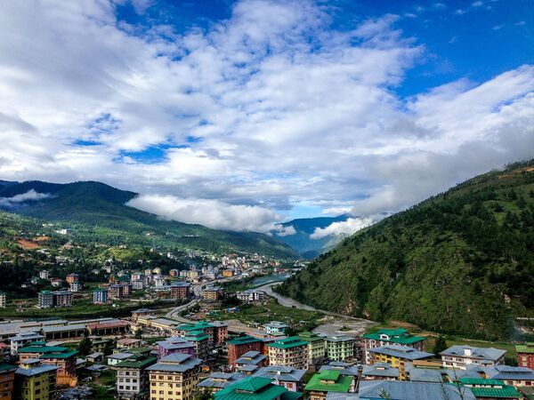 Вид на деревню в Бутане - Sputnik Казахстан