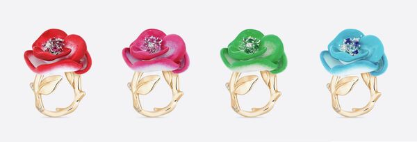 Цветочная ювелирка Dior: коллекция колец–роз     - Sputnik Казахстан