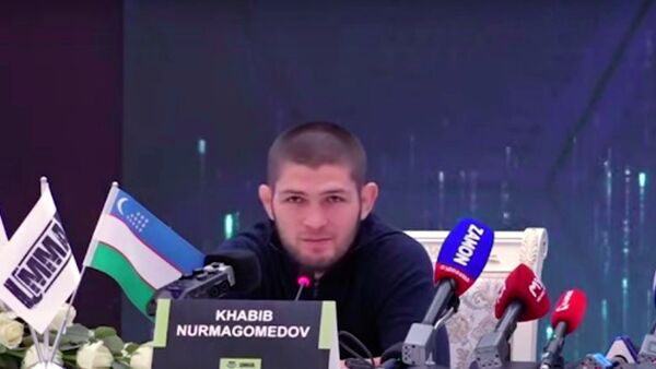 Хабиб Нурмагомедов рассказал, что ждет его брата в случае победы в Ташкенте - видео - Sputnik Казахстан