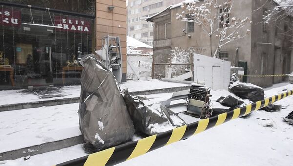 Кадры с места взрыва банкомата в Ереване - Sputnik Казахстан