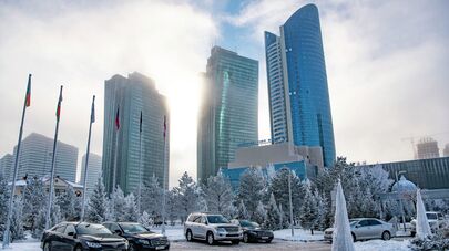 Виды города Нур-Султан зимой