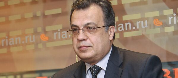 Архивное фото посла РФ в Турции Андрея Карлова Архивное фото посла РФ в Турции Андрея Карлова - Sputnik Казахстан