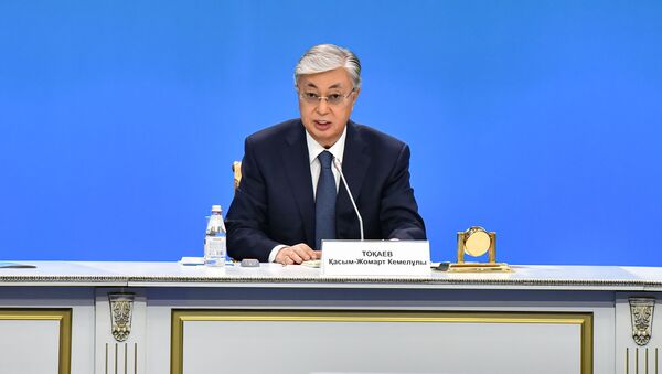 Президент Казахстана Касым-Жомарт Токаев на заседании Национального совета общественного доверия - Sputnik Казахстан