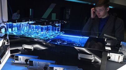 ИИ-процессор Ascend 910 на стенде компании Huawei на конференции по искусственному интеллекту Artificial Intelligence Journey (AIJ) 