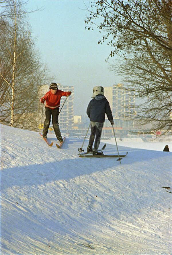 Зимние забавы, архивное фото - Sputnik Казахстан