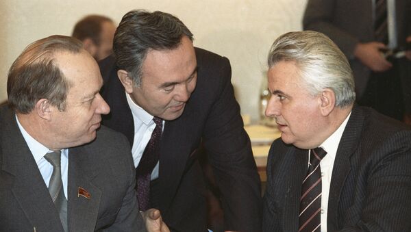 Президент Казахстана Н.А. Назарбаев и Президент Украины Л.М. Кравчук - Sputnik Казахстан